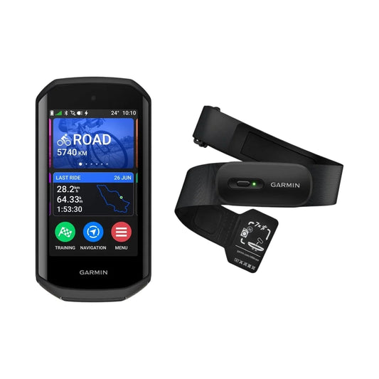 GARMIN EDGE 1050 GPS + GARMIN HRM 200 Cardio Belt -vyösi hintaan 1 € lisää.
