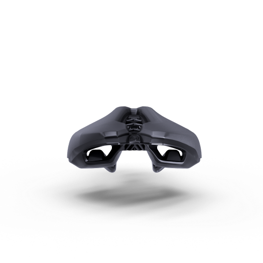 PRO Stealth Aero Satula 132mm Ruostumattomasta teräksestä valmistetut kiskot Musta