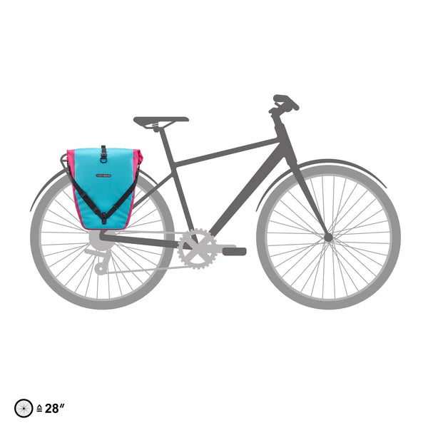 ORTLIEB BACK ROLLER 20 L Cyber Blue/Pink matkatavaroiden kuljetuslaukku