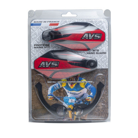 AVS KIT DECO käsisuojus Alu jalka punainen/musta
