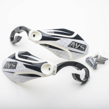 AVS KIT DECO Alu käsisuojus valkoinen/musta