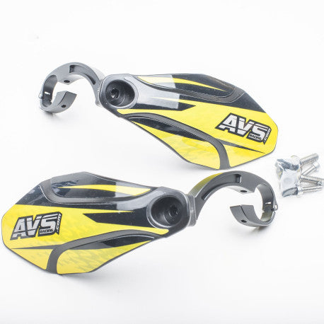 AVS KIT DECO käsisuojus Alu Tab Musta/Keltainen