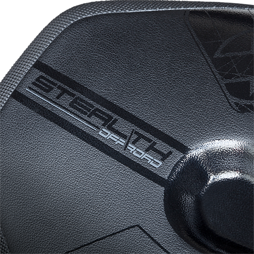 STEALTH OFFROAD 142mm PRO Satula ruostumattomasta teräksestä valmistetut kiskot musta