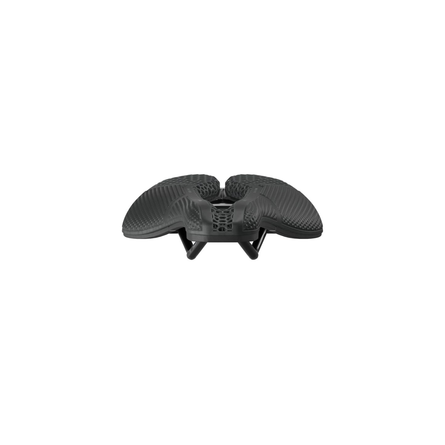 STEALTH 3D PERFORMANCE PRO Satula 152mm Ruostumattomasta teräksestä valmistetut kiskot Musta