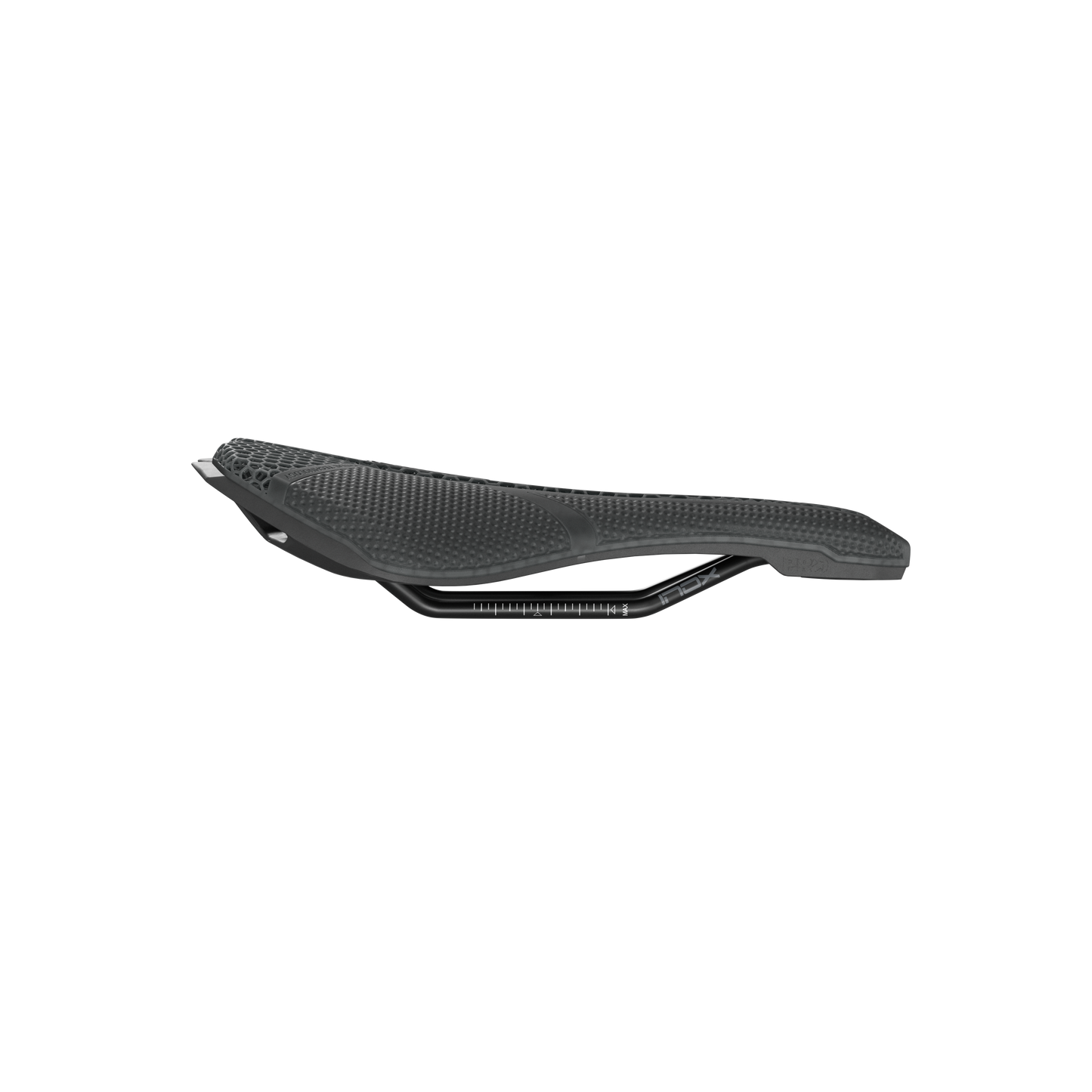 STEALTH 3D PERFORMANCE PRO Satula 152mm Ruostumattomasta teräksestä valmistetut kiskot Musta