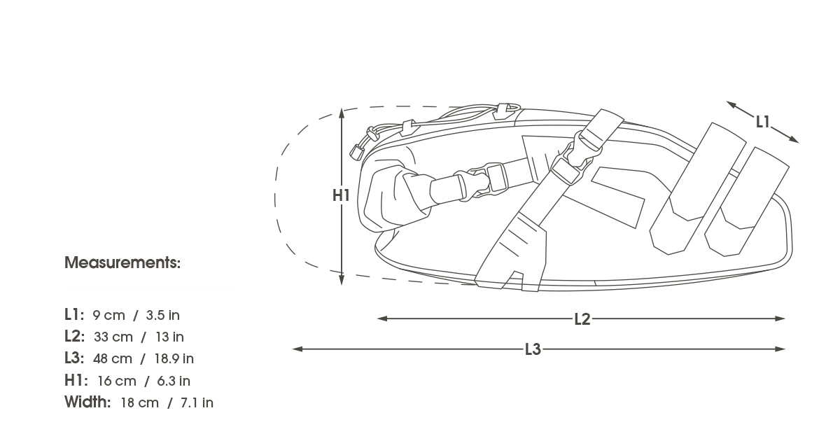 APIDURA EXPEDITION SADDLE PACK 14 L Musta