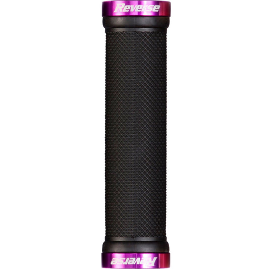 REVERSE COMPONENTS CLASSIC Lock-On -kahvat, musta/violetti