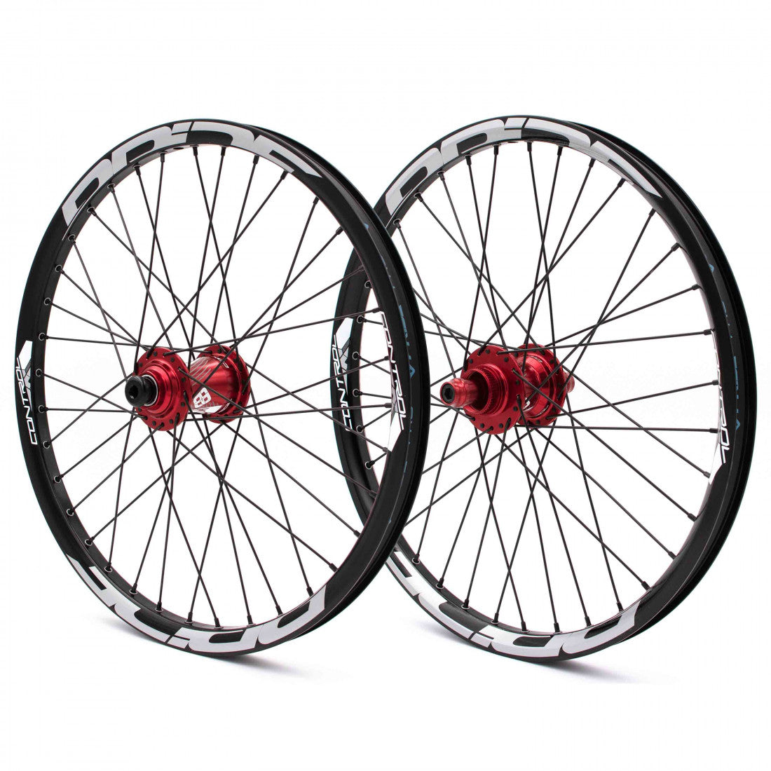 Pyöräpari PRIDE 20" (406mm) Control V1 Disc Akselit 20/10mm Punainen