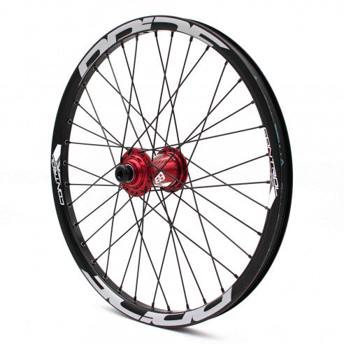 Pyöräpari PRIDE 20" (406mm) Control V1 Disc Akselit 20/10mm Punainen