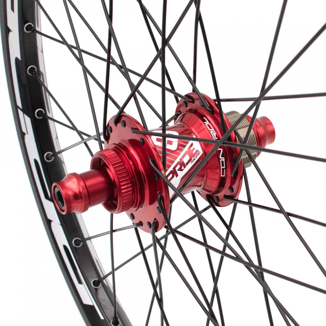 Pyöräpari PRIDE 20" (406mm) Control V1 Disc Akselit 20/10mm Punainen