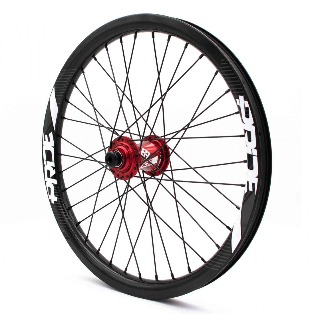 PRIDE 20" (406 mm) Hiilikuitu Gravity Gloss Disc Pride Control Akselit 20/10 mm Punainen Pyöräpari