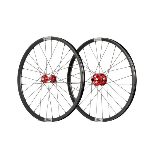PRIDE 20" (451mm) Control V2 Disc Helium M21 -pyöräpari, akselit 10/15mm, punainen