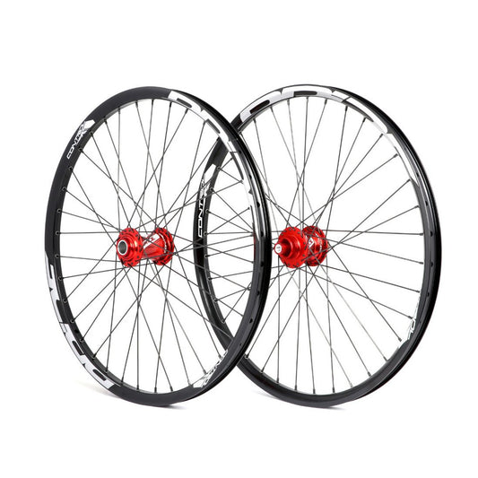 Pyöräpari PRIDE 24" (507mm) Control V1 Disc Axes 20/10mm Punainen