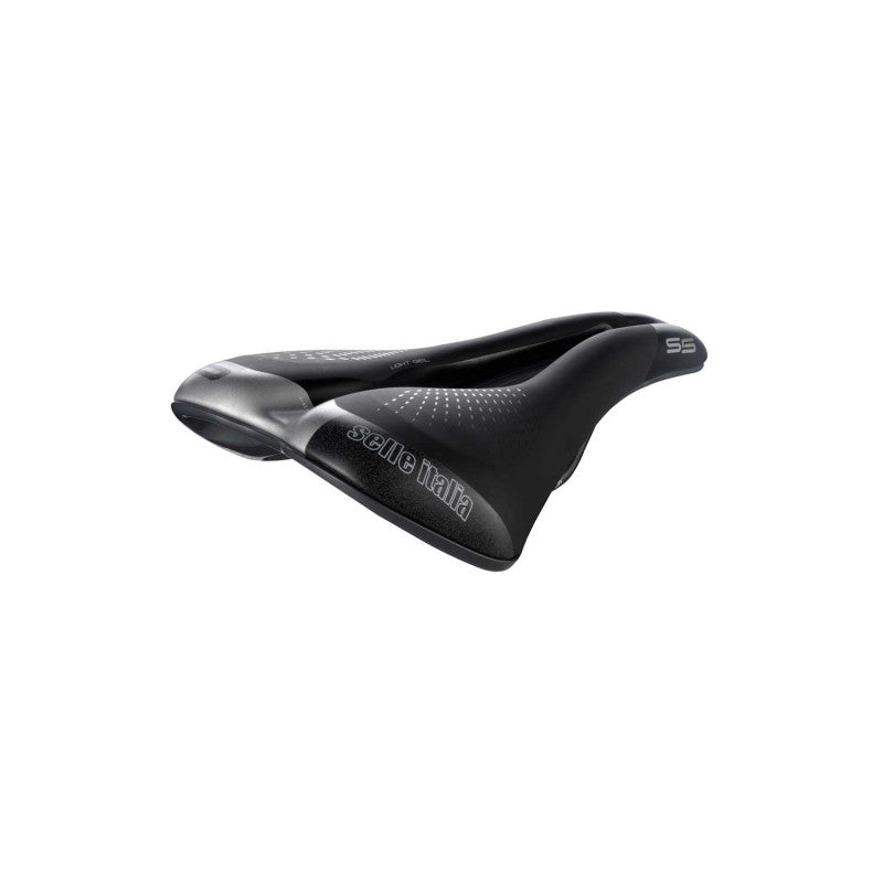 SELLE ITALIA S 5 LADY SUPERFLOW L -naisten satula, Fec-kiskot, musta