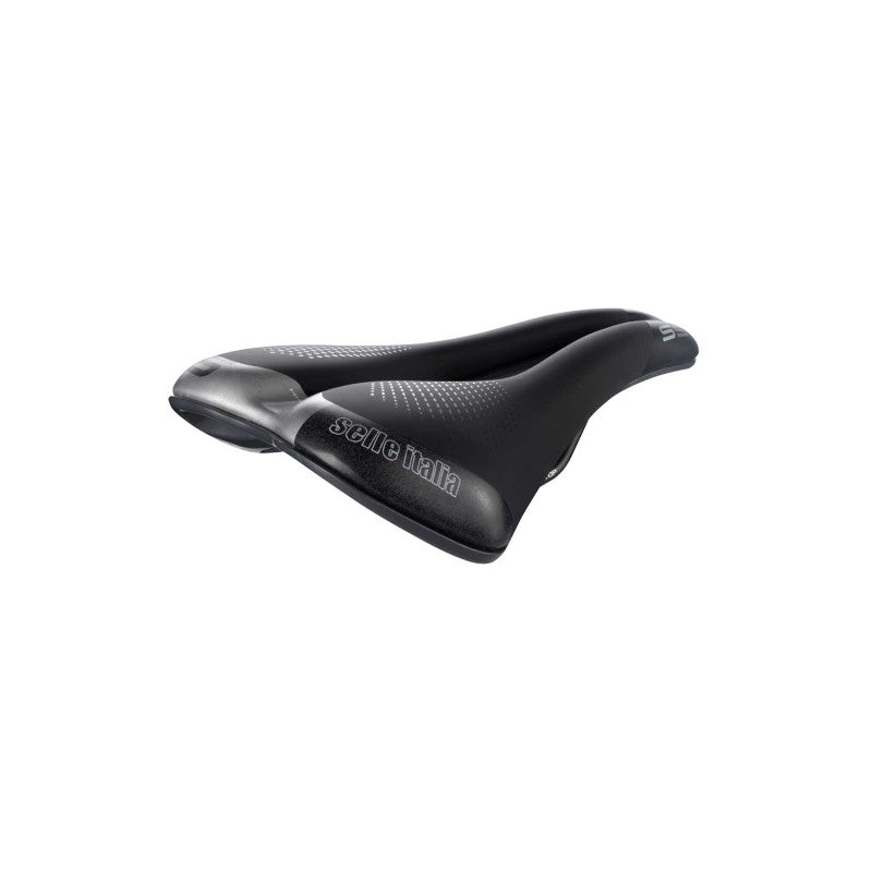 SELLE ITALIA S 5 SUPERFLOW L -satula, Fec-kiskot, musta