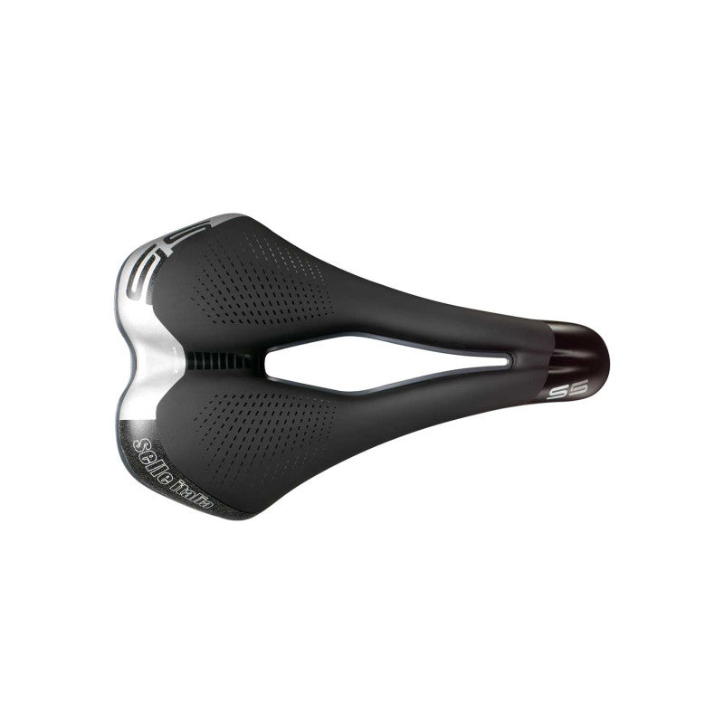 SELLE ITALIA S 5 SUPERFLOW L -satula, Fec-kiskot, musta