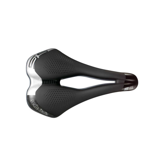SELLE ITALIA S 5 SUPERFLOW L -satula, Fec-kiskot, musta