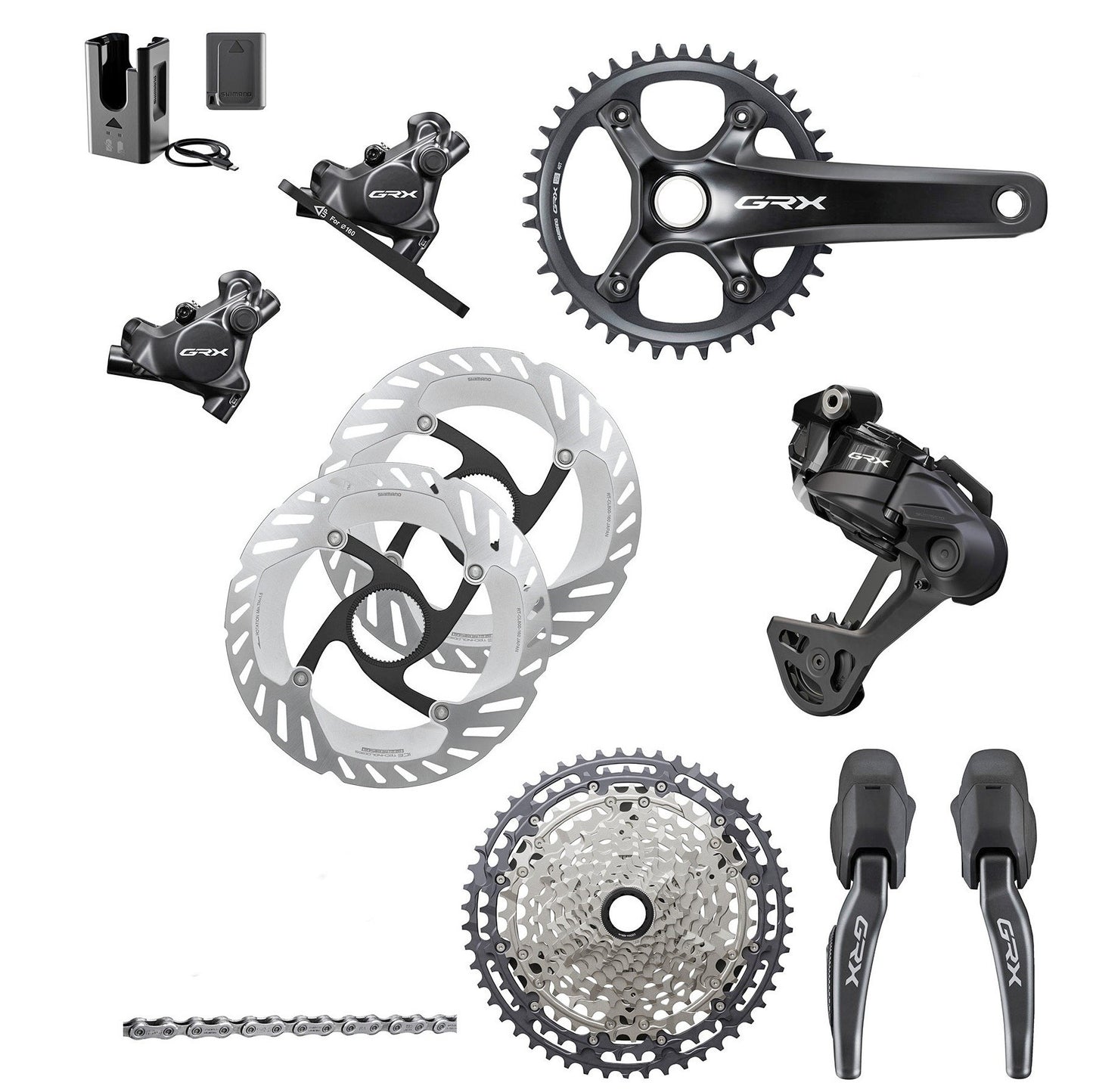 SHIMANO GRX RX827 Di2 1x12V -ryhmäsarja SHIMANO GRX RX827 Di2 1x12V.