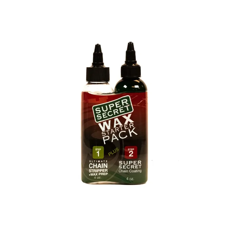 SILCA CHAIN STRIPPER ja SUPER SECRET ketjun valmistelu- ja voitelupakkaus 2x120ml