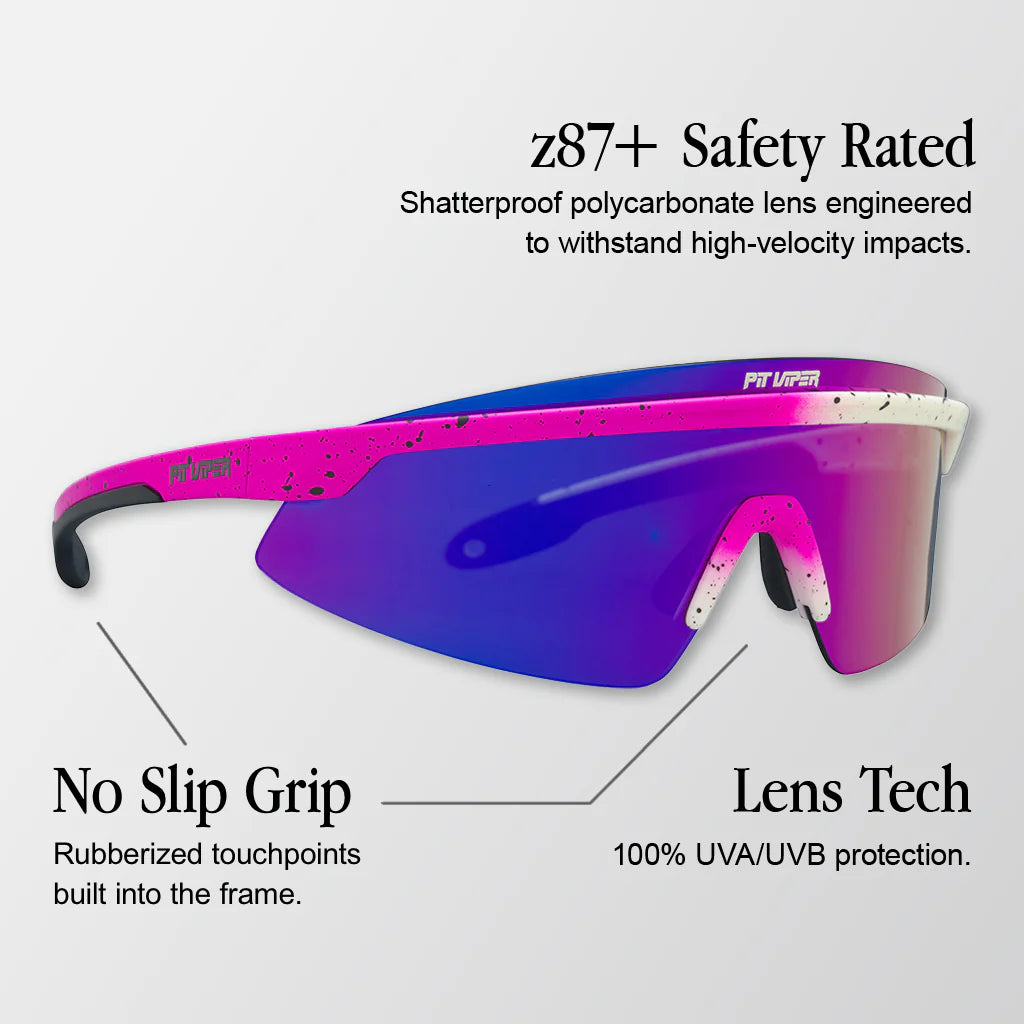 PIT VIPER THE DOMESTIQUE SKYSURFER HDPV Polarized Pink Violet suojalasit