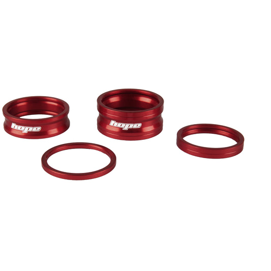 HOPE SPACE DOCTOR 1"1/8 Red Headset Spacers Kit -välikappaleet