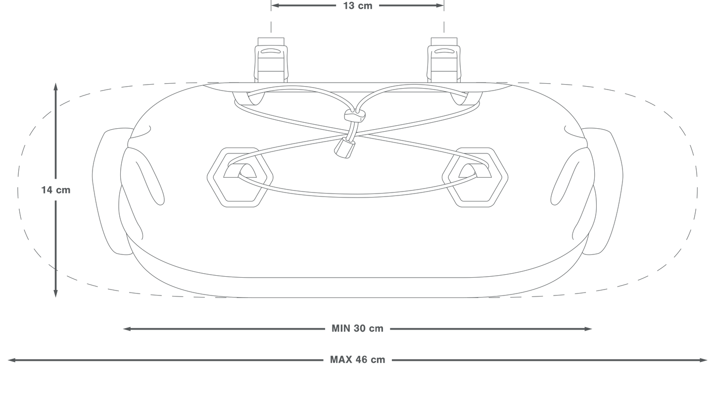 Ohjaustankolaukku APIDURA EXPEDITION HANDLEBAR PACK 9 L Musta
