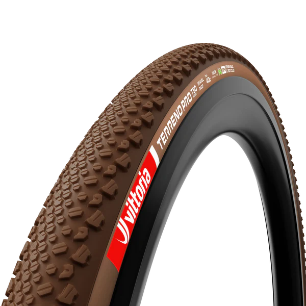 VITTORIA Terreno Pro T50 Mixed 700x40c Gravel Race Natural Tubeless Ready Soft Beige Q2 2025 -rengas, pehmeä beige