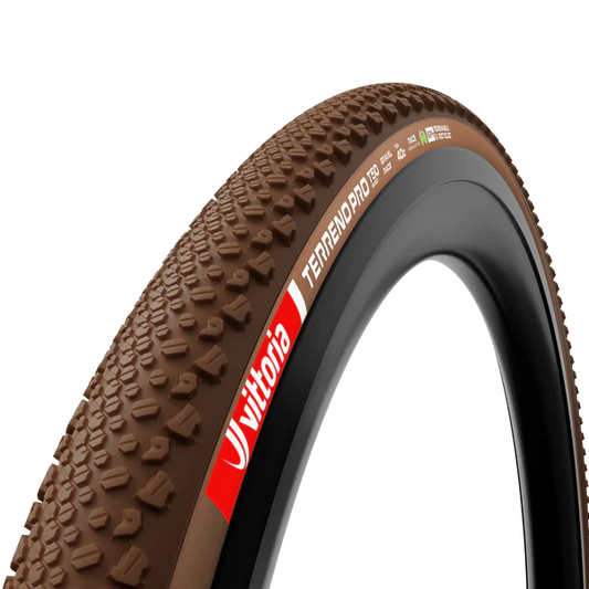 VITTORIA Terreno Pro T50 Mixed 700x35c Gravel Race Natural Tubeless Ready Soft Beige Q2 2025 -rengas, pehmeä beige