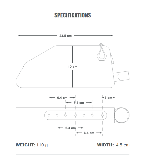 Runkolaukku APIDURA EXPEDITION BOLT ON TOP TUBE PACK 1 L Musta