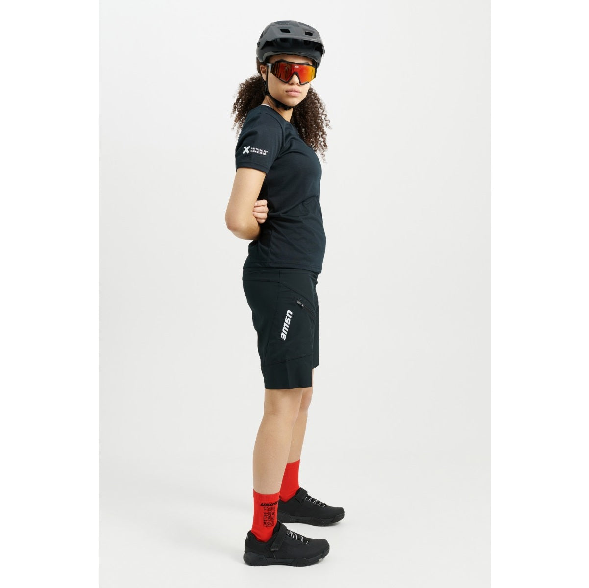 Naisten USWE HYBRID MTB Short Musta