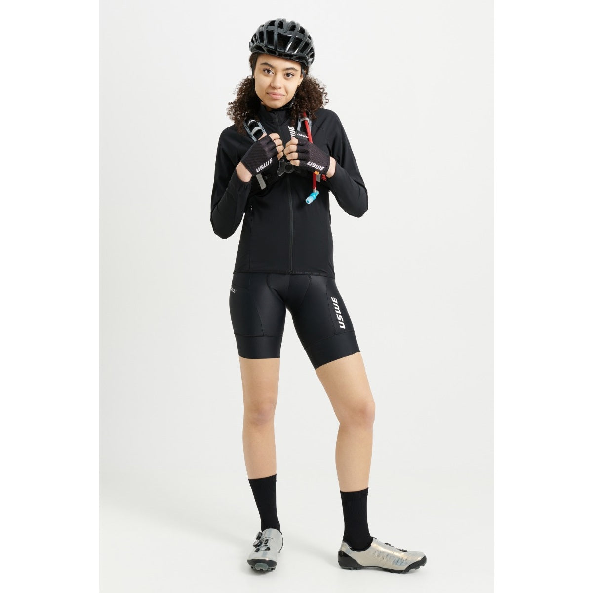 Naisten USWE WIND GRAVEL takki Musta