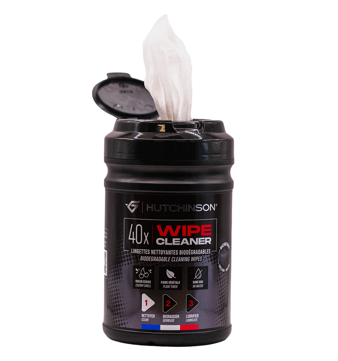 Puhdistavat Pyyhkeet HUTCHINSON WIPE CLEANER x40 + 1 Microfibre Cleaner