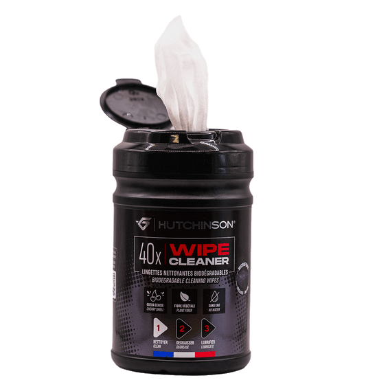 Puhdistusliinat HUTCHINSON WIPE CLEANER (40 kpl) + 1 Microfibre Cleaner -mikrokuituliina