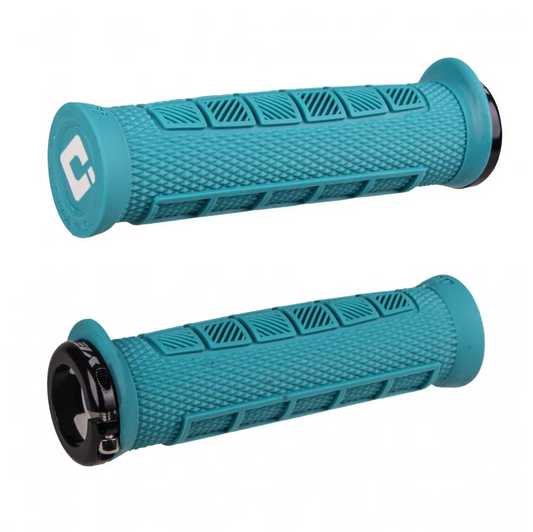 ODI ELITE PRO V2.1 Lock-on 130 mm kahvat Turkoosi